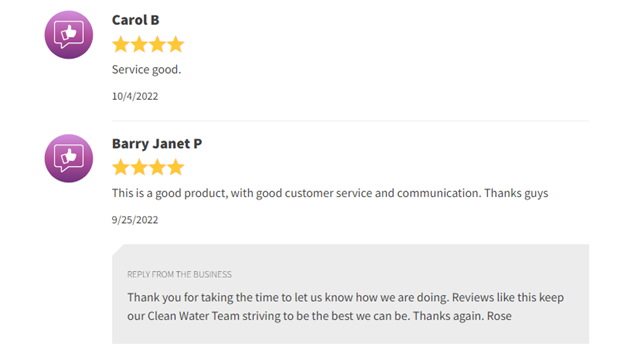 Review - Carol B and Barry Janet P